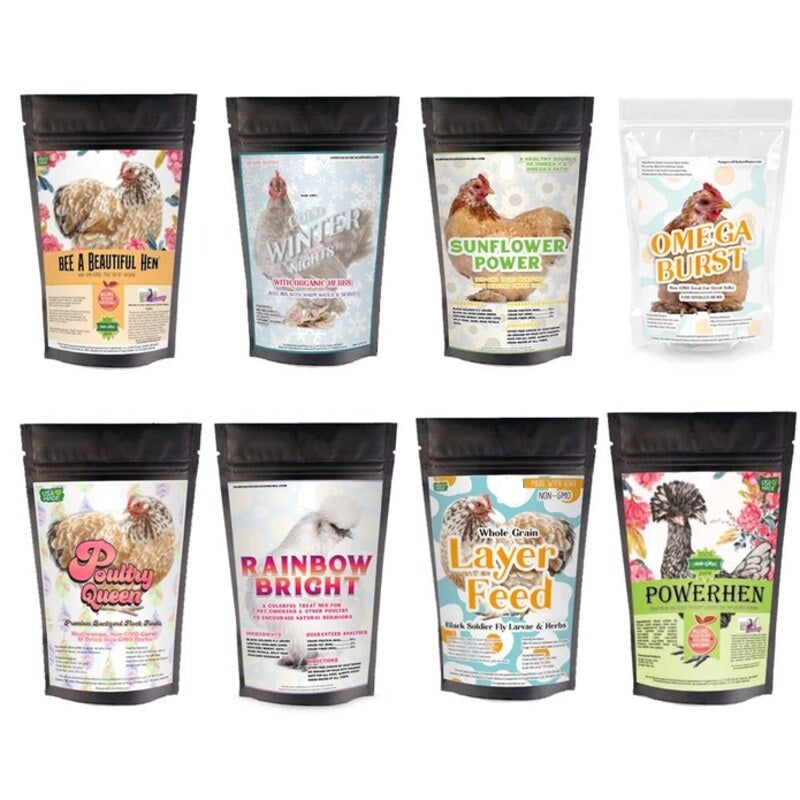 Chicken Treat Sampler Bundle - 8 Different Treats in One Box! (10 Pounds Total)