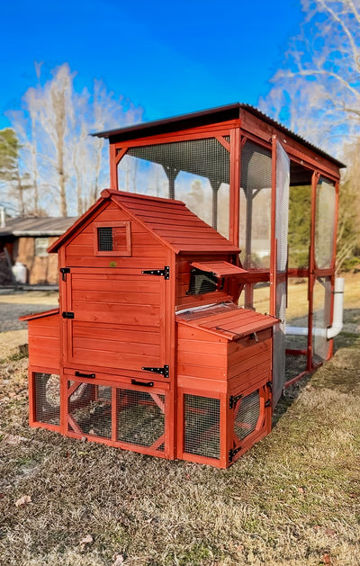 Orpington Lodge Chicken Coop with Run for 6+ Chickens. IN STOCK!!