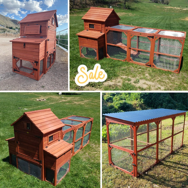 BUNDLE: Orpington Lodge Chicken Coop + Run Extension + Run Roof