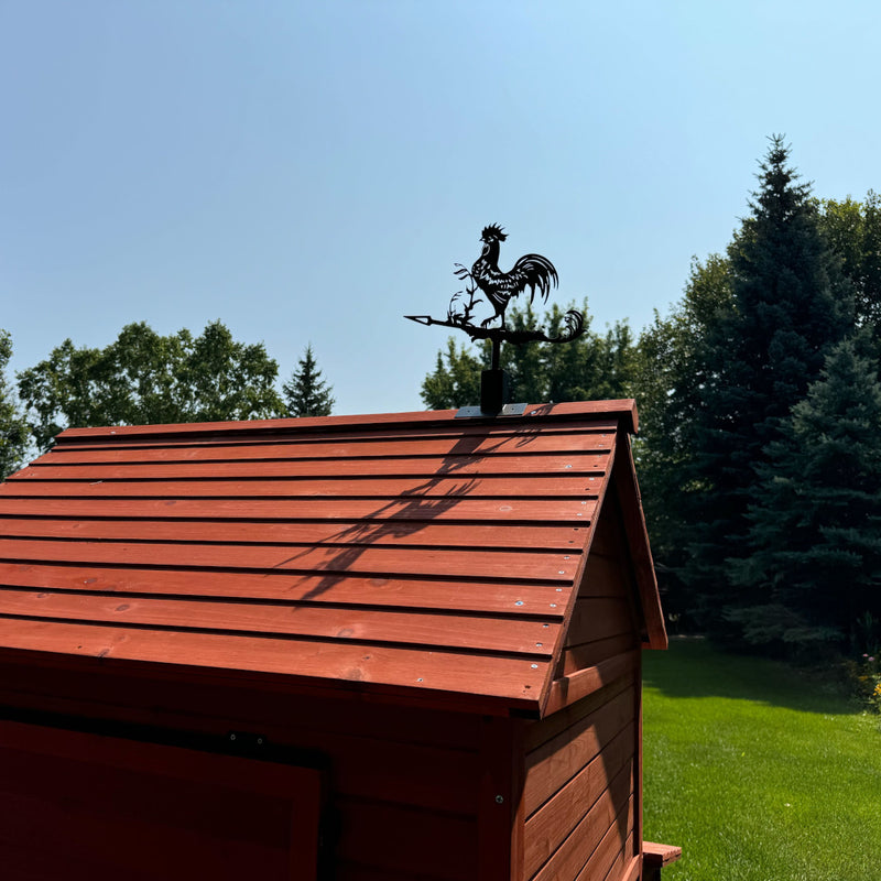 Chicken Weather Vane Black