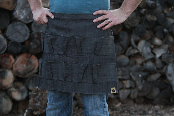 Black HEAVY denim egg apron!