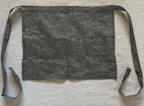 Grey Denim Egg gathering waist Apron!